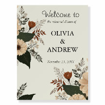 Elegantes acentos florales y una paleta de colores