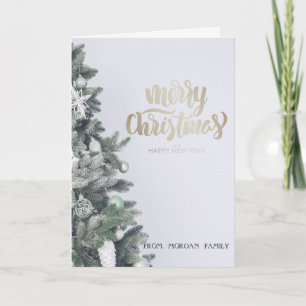 Elegantes adornos de árbol de Navidad Purpurina