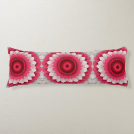 Elegantes almohadas de cuerpo floral - Rojo, Rosa