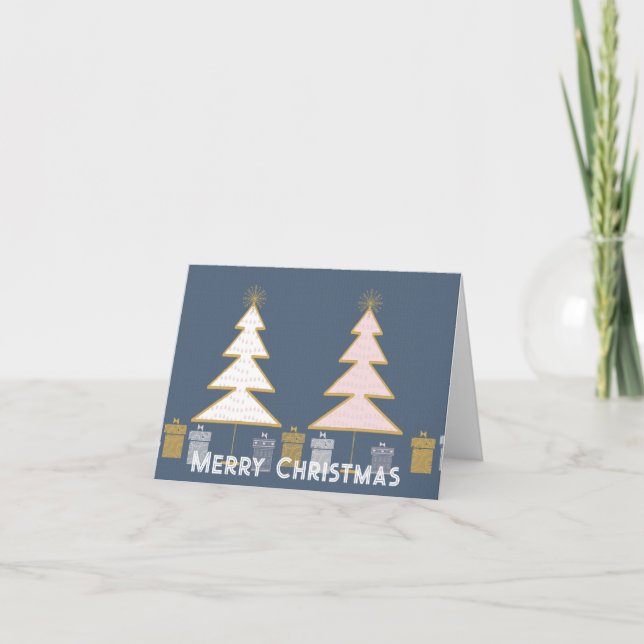 Elegantes árboles de Navidad  (Anverso)