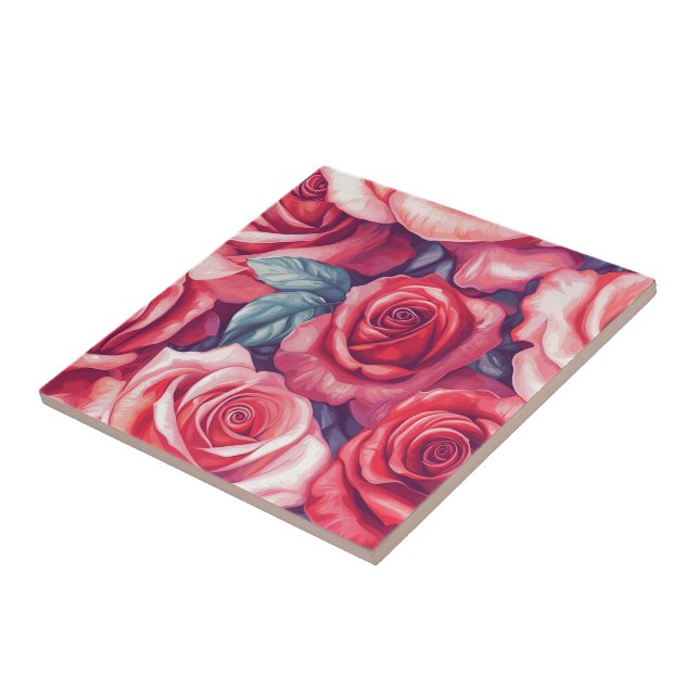 Elegantes Baldosas De Cerámica Rosa Para El Espaci (Lado)