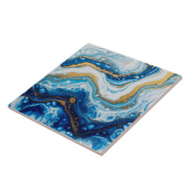 Elegantes Baldosas decorativas de Art Fluido - Azu