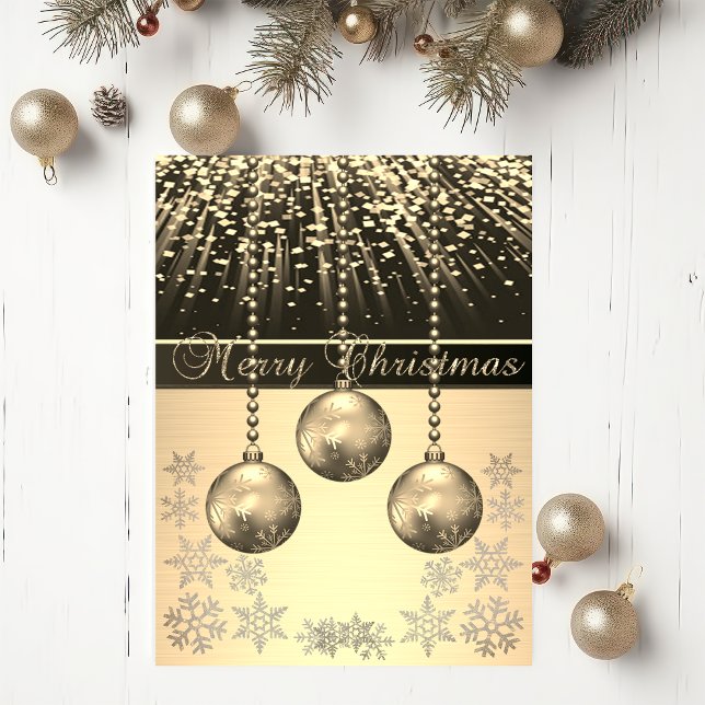 Elegantes bolas de Navidad y copos de nieve de fal (Subido por el creador)
