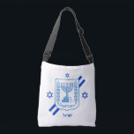 Elegantes bolsas de moda israelíes y bandera israe<br><div class="desc">Bolsa de cadáveres: elegante moda israelí y bandera israelí con texto/nombre personalizado hebreo - amo a mi país,  patriotas / hinchas deportivos</div>