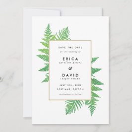 Elegantes botánicos salvan las tarjetas de fecha