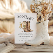 Elegantes botes e invitaciones a la ducha de novia