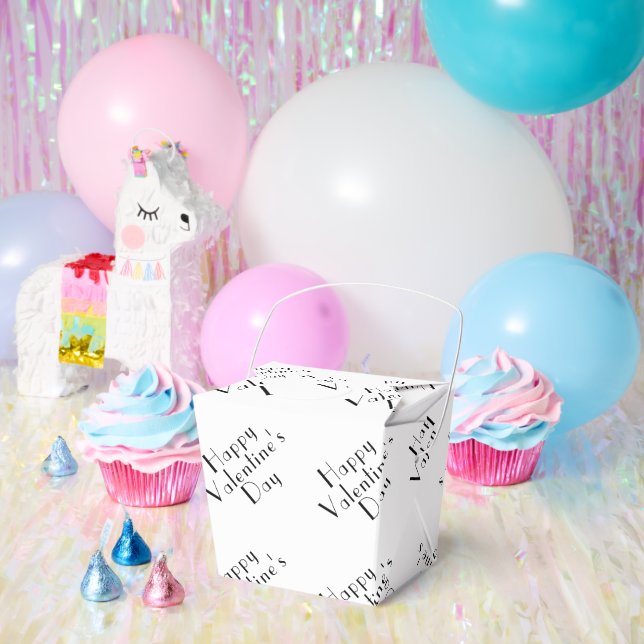 Elegantes cajas de comida para llevar con tema de  (Fiesta)