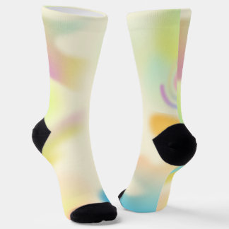 Elegantes calcetines de tripulación de jardín flor