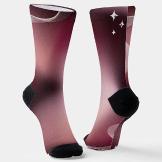 Elegantes calcetines de tripulación de jardín flor