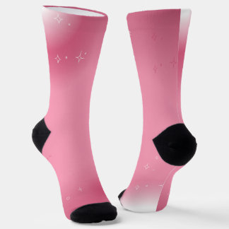 Elegantes calcetines de tripulación de jardín flor