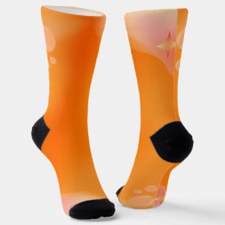 Elegantes calcetines de tripulación de jardín flor