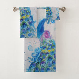 Elegantes Chicas de pájaro de color azul pavo acu