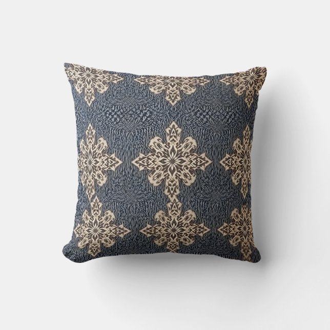 Elegantes cojines de hilera con patrones complejos (Anverso)