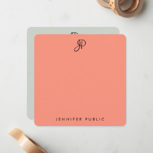 Elegantes colores caligrafiados plantilla de monog