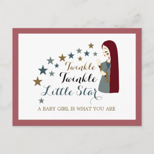 Elegantes estrellas fugaces, invitación para baby