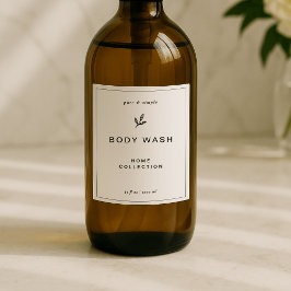 Elegantes etiquetas de baño a prueba de vinilo, co