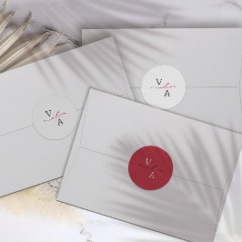 Elegantes etiquetas de boda Minimalista