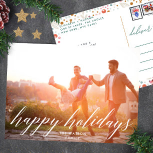 Elegantes Felices Fiestas de Navidad Foto