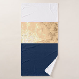 elegantes finas doradas, azul marino, rayas blanca