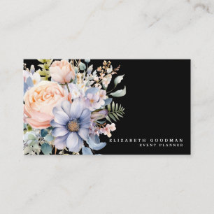 Elegantes flores dulces Tarjetas de Negra de Negoc
