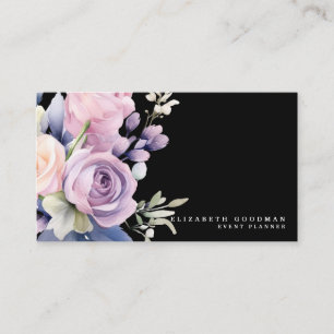 Elegantes flores dulces Tarjetas de Negra de Negoc