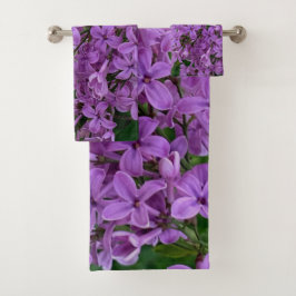 Elegantes flores moradas lilas moradas