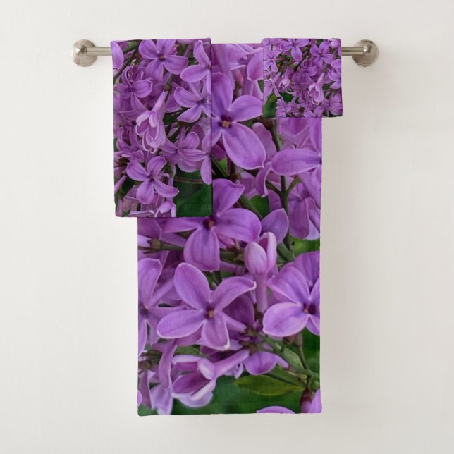 Elegantes flores moradas lilas moradas (In situ)