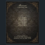 Elegantes Folletos Vintage con Patrón Damask<br><div class="desc">Elegantes Folletos Vintage con Patrón Damask.</div>