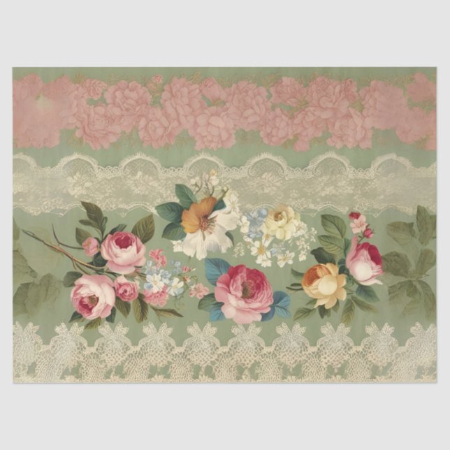 Elegantes franjas de papel de tejido de descascara (Anverso)