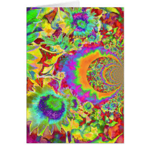 Elegantes girasoles bohemios retro