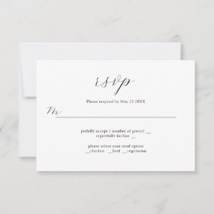 Elegantes iniciales Refinado Diseño Boda Tarjeta R