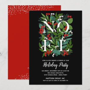 Elegantes invitaciones a fiestas de Navidades de l