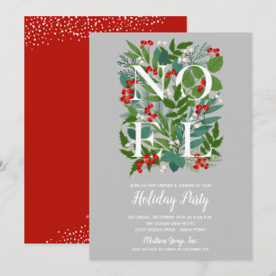 Elegantes invitaciones a fiestas de Navidades de l