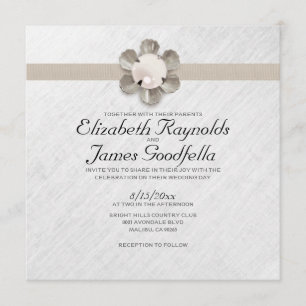 Elegantes invitaciones a la boda de cabellos y per