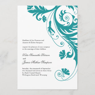 Elegantes invitaciones a la boda de gasolina