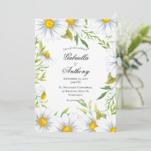 Elegantes invitaciones a la boda de la marea blanc