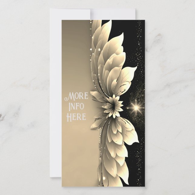 Elegantes invitaciones a la Boda de Oro (Reverso)