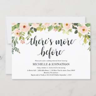 Elegantes invitaciones a la cena de Bodas de Rubor