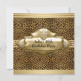 Elegantes invitaciones a la fiesta de cumpleaños d