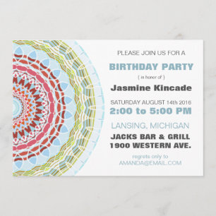 Elegantes invitaciones a la fiesta de cumpleaños d