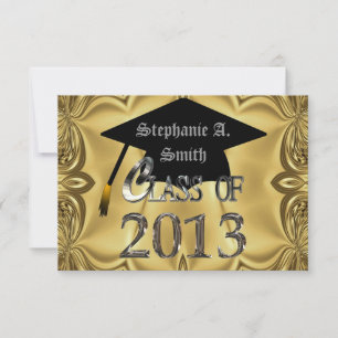 Elegantes invitaciones a la fiesta de graduación d