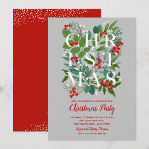 Elegantes invitaciones a la fiesta de la verde de