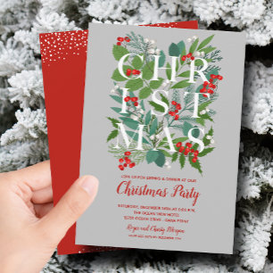 Elegantes invitaciones a la fiesta de la verde de 