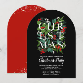 Elegantes invitaciones a la fiesta de la verde de