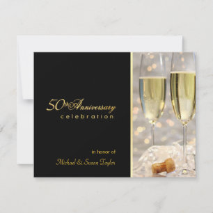 Elegantes invitaciones a la Fiesta del 50 Aniversa