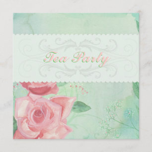 Elegantes invitaciones a la Fiesta del Té