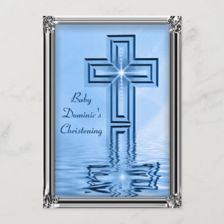 Elegantes invitaciones a la Navidad Azul y Plata