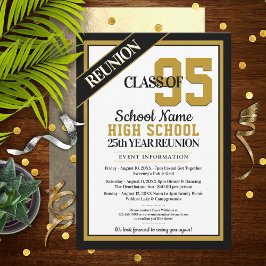 Elegantes invitaciones a la reunión escolar de sec