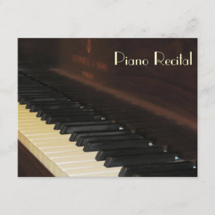 Elegantes invitaciones a un Piano Vintage