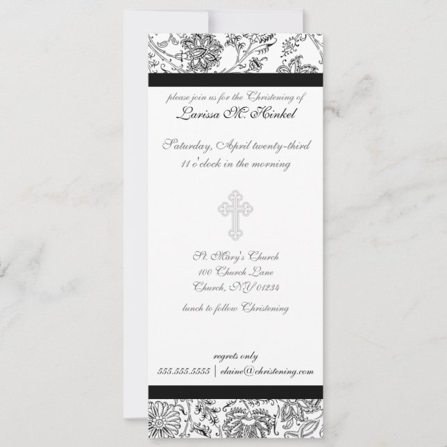 Elegantes invitaciones cruzadas de Navidad (Anverso)